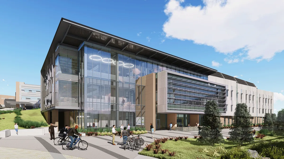 Rendering of the $224 million DOE research facility on the east side of its South Table Mountain Campus in Golden, Colorado,