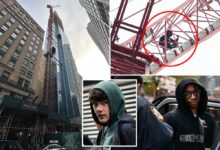 Photo of Daredevil, 20, busted for climbing 80-story crane at NYC construction site